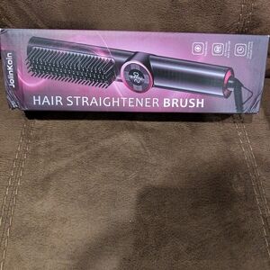 Pink Hair Straightener Brush